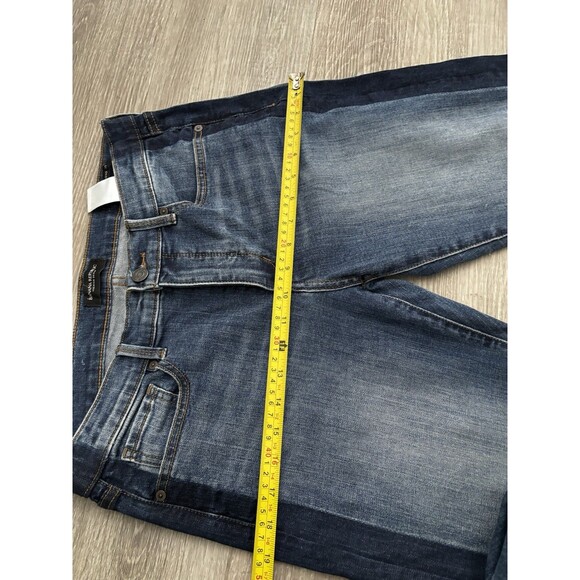 Banana Republic Girlfriend Side Stripe Tuxedo Crop Jeans Dark Wash Denim Cotton - Picture 7 of 8